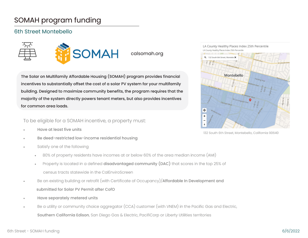 SOMAH Program Funding